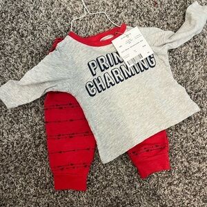 Old Navy Gray and Red Kids Matching Set
